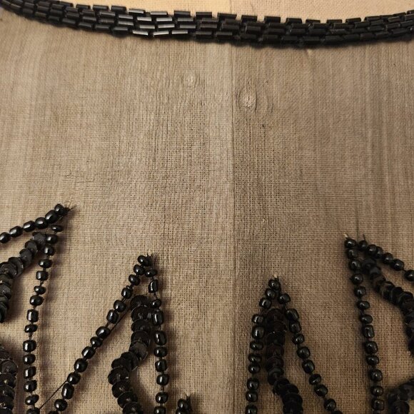 Denise Elle SILK BEADED & SEQUIN Blouse VINTAGE EUC SZ L - Picture 5 of 9